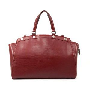 Auth Louis Vuitton Brea Mm Red Epi Bag #4377L30